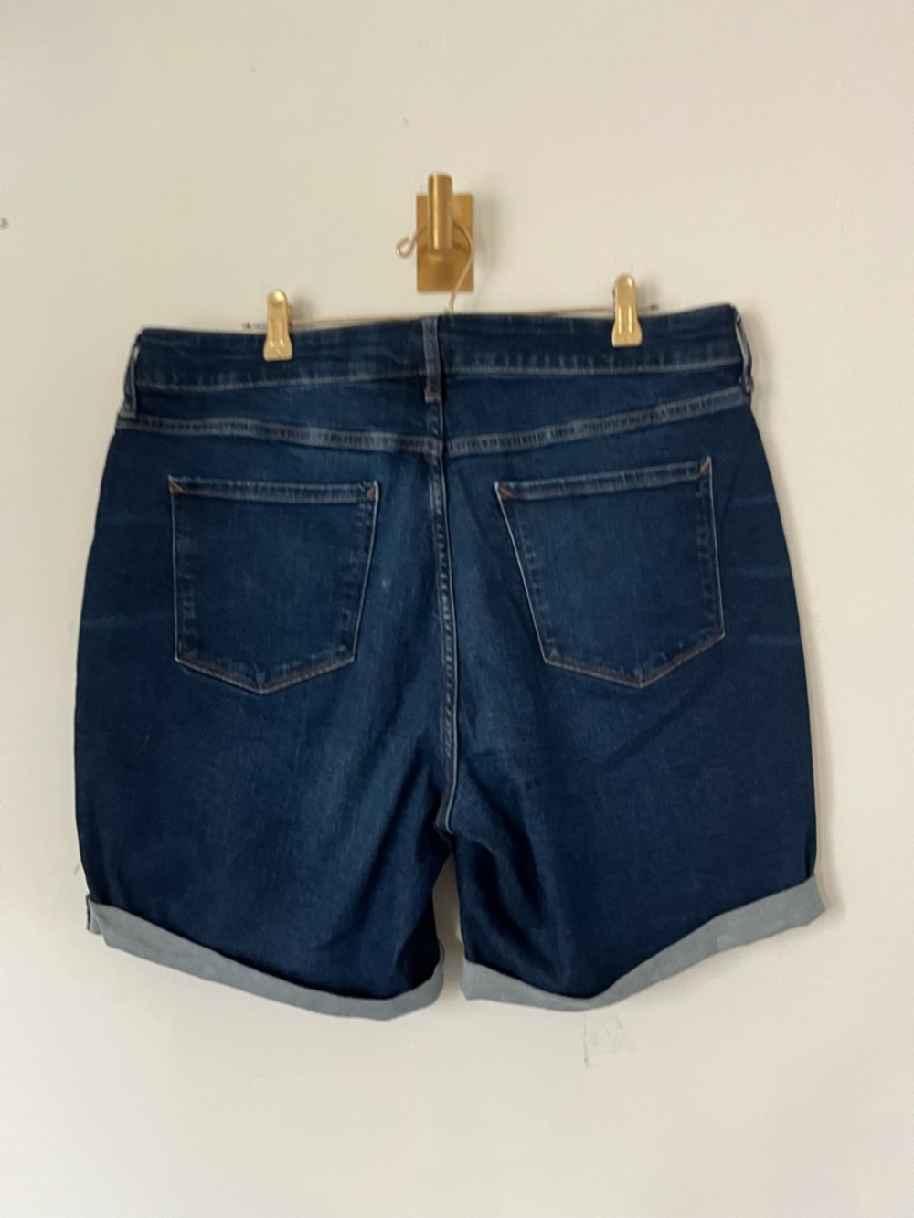 a.n.a Dark Blue Denim summer Jean Shorts size 16W with STRECH - Picture 6 of 6